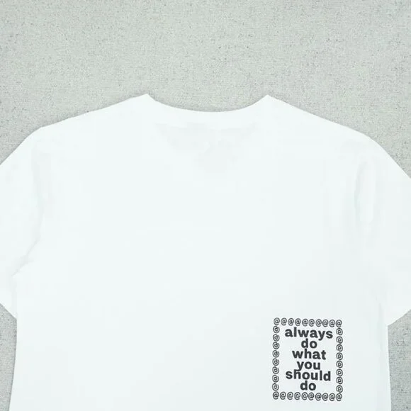Always Sun Volume White Cotton T Shirt